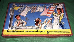 960. Mi így szeretünk számolni! DDR NDK német szám memória játék világszinten RITKA a képek szerint