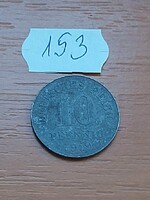 NÉMET BIRODALOM DEUTSCHES REICH 10 PFENNIG 1919 Cink, II. Vilmos  153.