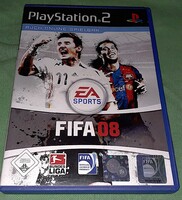 Retro SONY PLAYSTATION 2 - FIFA 2008 JÁTÉKSZOFTVER cd dobozával GYÁRI ÁLLAPOT a képek szerint