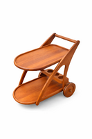 Hollóházi Merløse Solid Teakwood Serving Cart