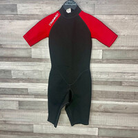 Decathlon Tribord piros-fekete neoprén gyerek sport ruha 12 év