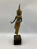 Thaiföldi Apsara bronz szobor