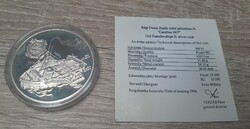 Régi dunai hajók - Carolina ezüst érme 500 forint (1994) certivel, kapszulázva, enyhe milk spot