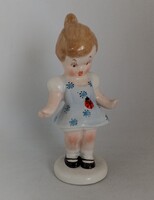 Katicás kislány kék mintás!