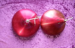 2 db vintage P701-es tulipán formájú piros/ciklámen lámpa VEB Metalldrücker Halle (DDR)