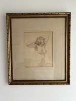 Gábor Móric (1889-1987) Akt