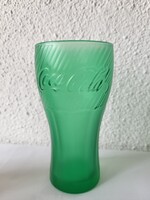 Coca-Cola pohár_zöld_csíkos