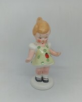 Katicás kislány zöld mintás!