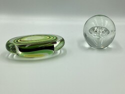 2 pcs Murano Glass Paperweights