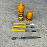 Retro bakelit tokos úti manikűr készlet Budapest