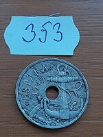 SPANYOLORSZÁG 50 CENTIMOS 1949 Réz-nikkel,   353.