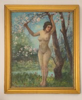 Tavasz / Akt a virágzó fa alatt