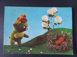 Régi Képzőművészeti Alap Kiadó képeslap - Mazsola  - Bródy Vera - Kellemes Húsvéti Ünnepeket!