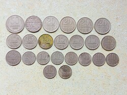 Szovjetunió 23 db Különböző Érme 10 15 20 50 Kopek Kopejka 1961-1986