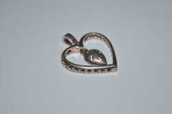 Heart pendant with stones