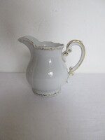 JELZETT, RÉGI, ZSOLNAY FEHÉR, ARANYTOLLAZOTT KIÖNTŐ. ALKUKÉPES!