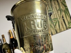 CHAMPAGNE CLUB - 1920-as évekbeli antik KRUG pezsgőhűtő veder – francia ARGIT gyártmány