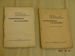 TILTÓLISTÁS !!! FASISZTA SZOVJETELLENES ANTIDEMOKRATIKUS SAJTÓTERMÉKEK JEGYZÉKE I-II 1945- 46