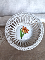 Herendi Kitty mintás fonott kosár