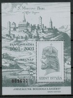 2001 - Pannonhalma 1001-2001 - emlékív