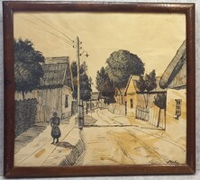 Vélhetően Szalay Lajos 1909-1995 grafikus munkája, sokszorosított eljárással készült