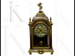 48 cm magas  Boulle szalon óra -  szobros antik francia Graham gátszerkezetes