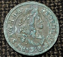 I. LIPÓT , Leopold 3 krajcár 1676. TOPP DB . Ag ezüst.  F2026