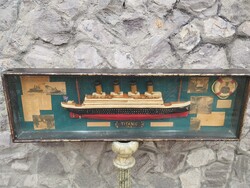 Vintage Titanic emlék diorámát