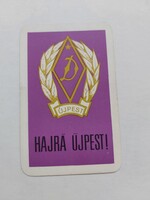 BUDAPESTI RÁDIÓTECHNIKAI GYÁR - BRG kártyanaptár 1972. évi - HAJRÁ ÚJPEST!