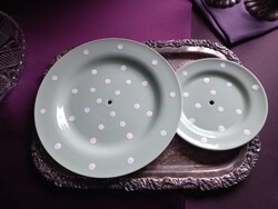 Pöttyös kerámia kínáló tányérok / Laura Ashley