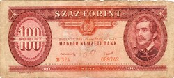 1949-es Rákosi címeres 100 Ft-os bankjegy