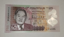 Mauritius 25 rupees polymer