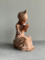 Kovács Margit kerámia - Tejivó kislány