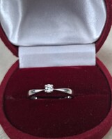 Arany gyémánt köves szoliter gyűrű