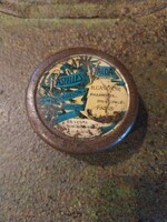 Valda Pastilles régi gyógyszeres kisméretű fémdoboz, H. Canonne főgyógyszertár Párizs