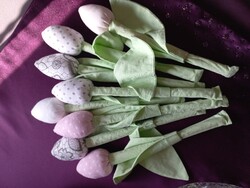 Textil tulipán csokor