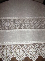 Csodaszép vintage stílusú csipkés vitrázs függöny