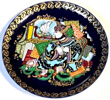 Aladin és a csodalámpa sorozatból Rosenthat 16,5 cm átmérőjű porcelán falitányér