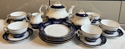 Zsolnay porcelán Pompadour II. teáskészlet