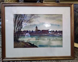 Koppány Attila Rábapart (Győr) c. His work. 1980s.