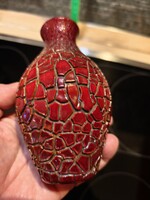 Zsolnay repesztett eozin mázas váza  - sérült