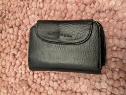 Valentino di luca fekete retrós bőr pénztárca ,sok rekeszes, sok kártyatartós