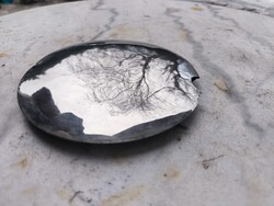 Art Deco Szecessziós Fali Óra inga lencse krómozott