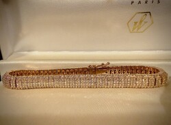 Gold and diamond bracelet