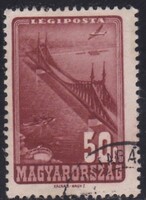 1947 Repülő (IV) 50 fillér pecsételt