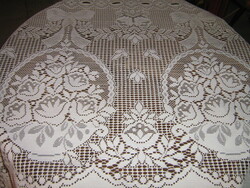 Csodaszép vintage stílusú rózsás vitrázs függöny