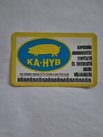 KA-HYB Kaposvári Hibridsertést tenyésztő és értékesítő közös vállalkozás 1976. évi kártyanaptár