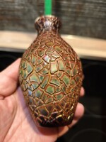 Zsolnay repesztett eozin mázas váza  - sérült