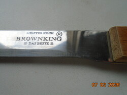 BROWN KING Meister Koch Das Beste védett jelzéssel rozsdamentes acel hosszú hegyes kés