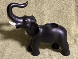 Kerámia elefánt alakú mécsestartó, Partylite, dísztárgy
